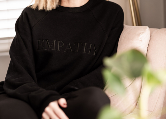 Empathy Black Crewneck