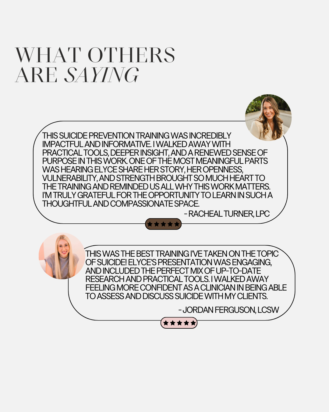 Suicide is Not a Bad Word - A Training for Mental Health Professionals