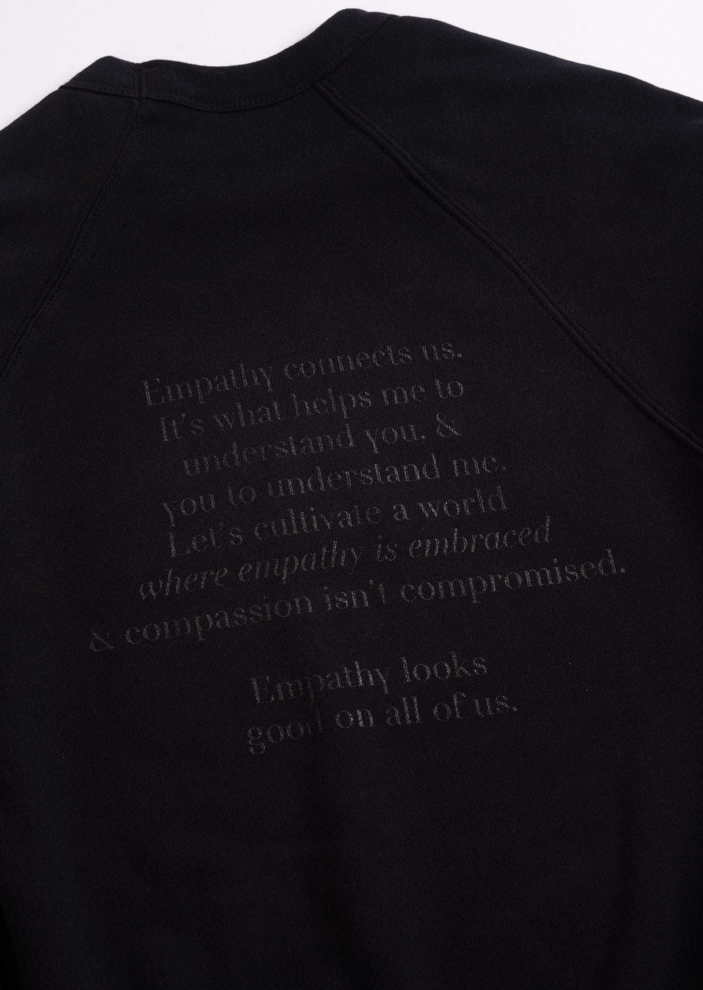 Empathy Black Crewneck