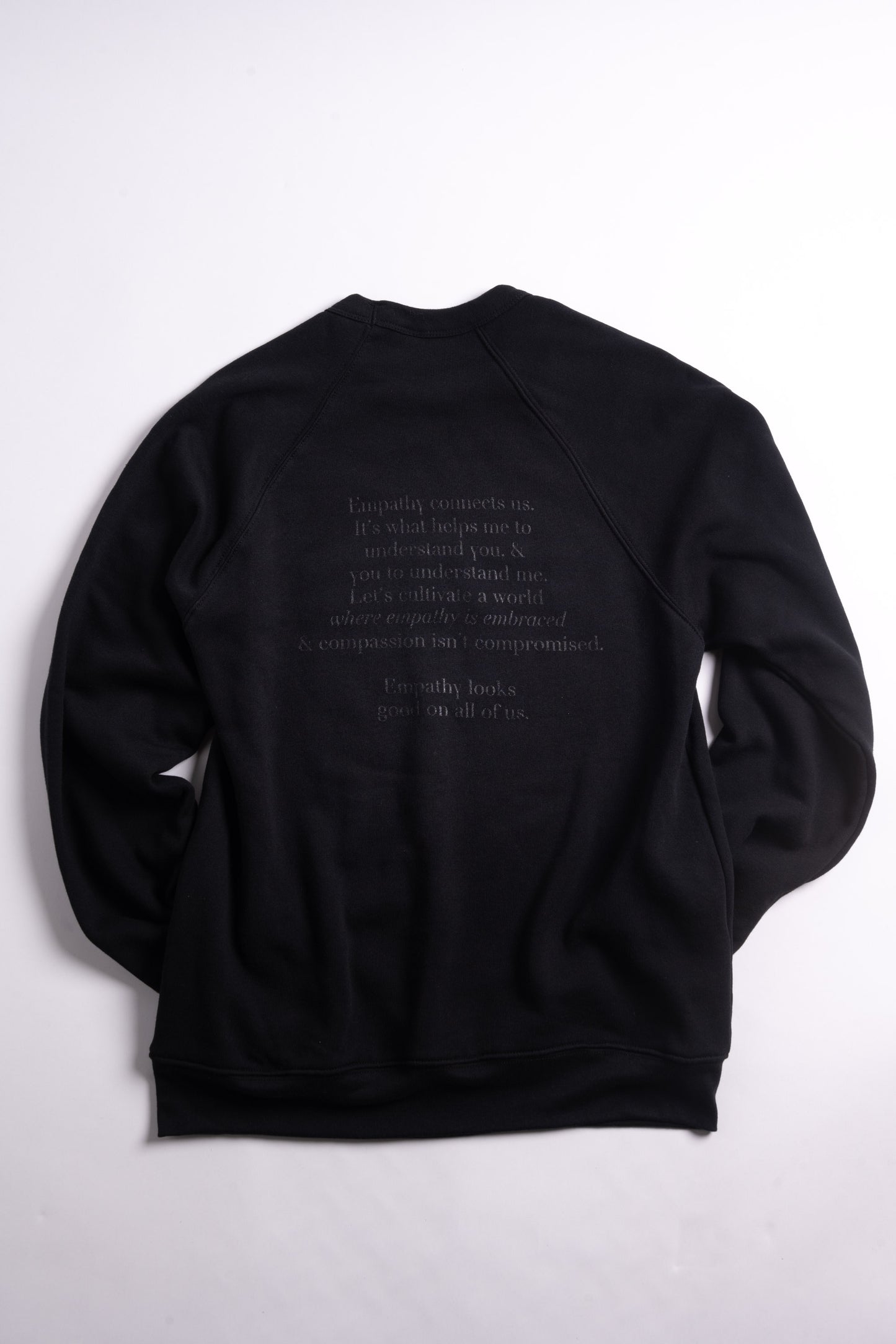 Empathy Black Crewneck